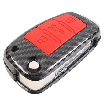 

Carbon Fiber Car-Styling Auto Protection Key Shell Carbon Fiber Cover Case For Audi TT A7 A4 A4L 8S B9 Q5 A6L A5 A8 Q3 Q7 Access