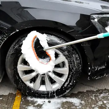 

Portable Durable Telescopic Long Handle Car Vehicle Washing Cleaning Dust Removal Mop Brush Tool