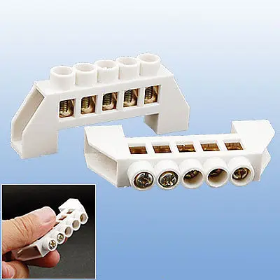 

2pcs Single Wire Connector 5-Position Terminal Block