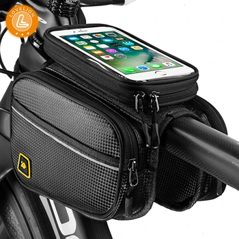 

LOVELION Bicycle Front Touch Screen Phone Bag MTB Road Bike Cycling Mobile Bag Cycle Front Cellphone Bag Bicycle Accessories