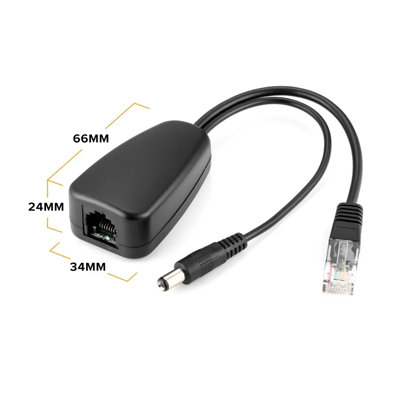 Стандартный POE сплиттер 24V конвертировать в 12V 2A блок питания разделитель POE кабель делитель питания