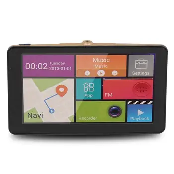 

7 Inch Vehicle GPS Navigation USB Navigators AV-In FM 8GB Smart Truck Car Traveling Data Recorder