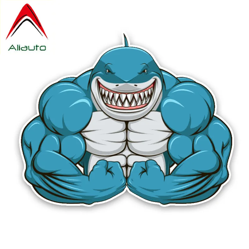 Aliauto интересные наклейка агрессивной акулы упражнения на мышцы мультфильм