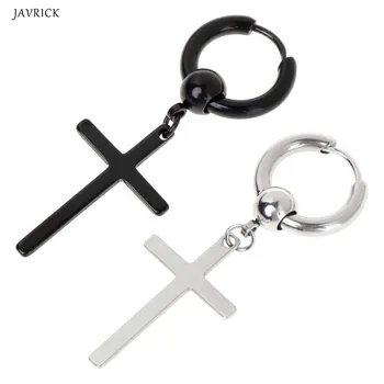 

Chic Earrings Korea Kpop Jewelry Cross Pendant Dangle Charm Gifts Party Fashion V DNA Women Men Accessories
