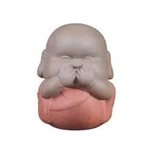 1 шт. маленький монах чай домашнее животное декоративные фигурки прекрасные мини чайные наборы кунг-фу ремесло орнамент для украшения чайной комнаты