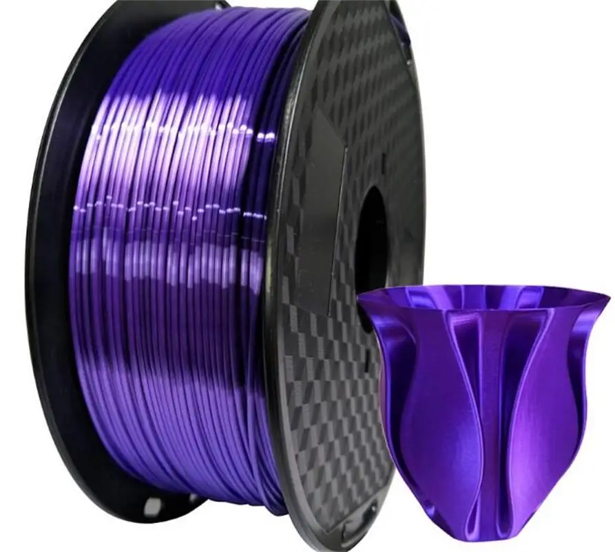 2.85mm PLA silk like 3D printer filament Like Silk 0.1KG/1KG silk-like texture material wire purple consumables | Компьютеры и офис