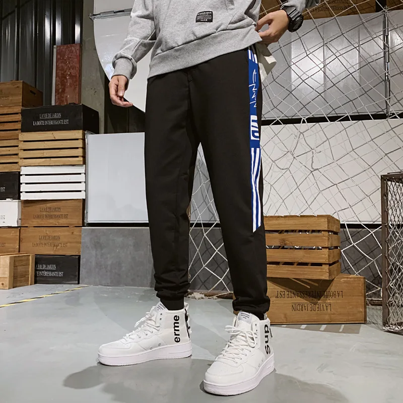 

Pants Men 2020 New Style Korean-style Trend Straight-Cut Beam Leg Loose-Fit Sports Casual Versatile Popular Brand Capri Trousers