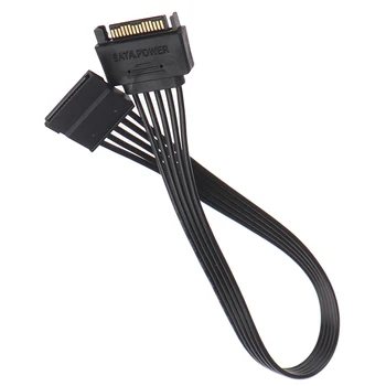 

30CM SATA 15Pin Male to Female Power Extension Cable HDD SSD Power Supply Cable SATA Power Cable for PC