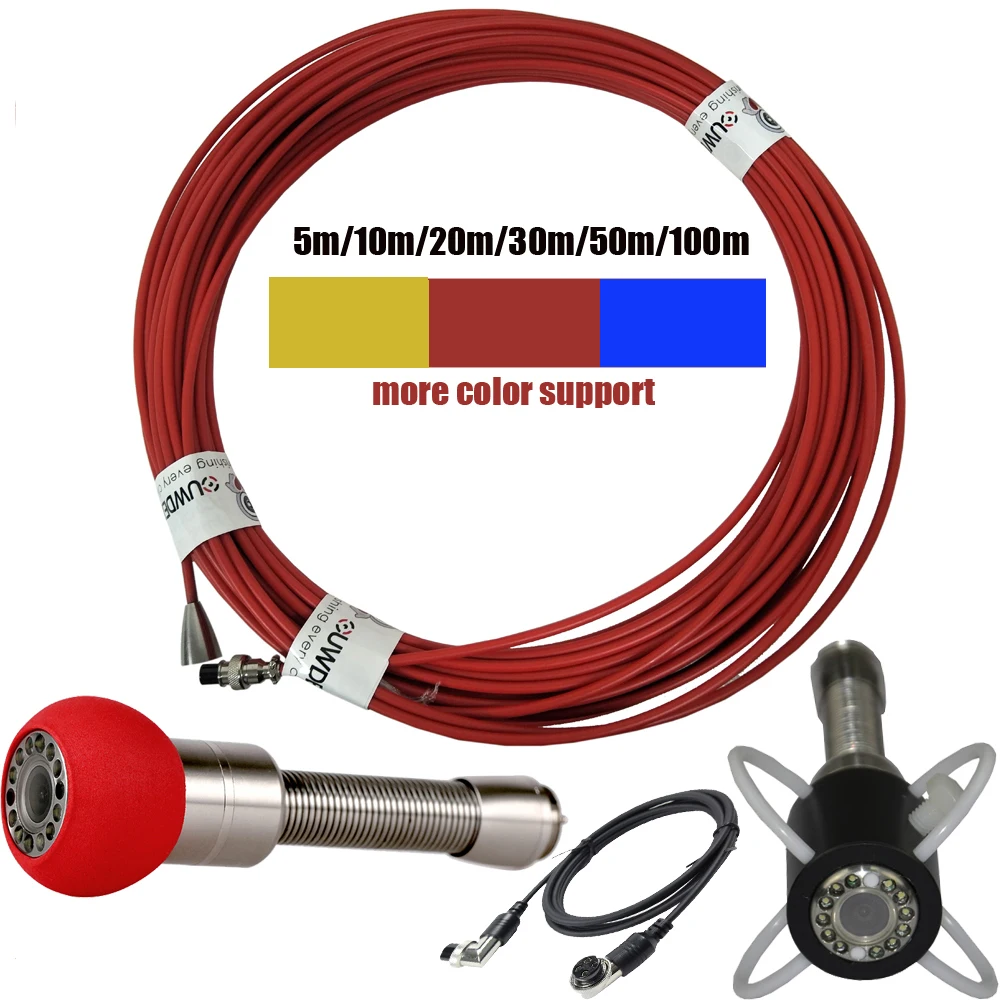 #Best 20 50 50M cable 5.5mm Pipe Inspection Video Camera,Drain Sewer Pipeline Industrial Endoscope System Cables