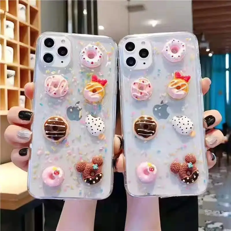 Мультяшный 3D чехол для телефона Signalshin с пончиком и тортом Huawei P40 P30 P20 Honor V30 30S 20 20i