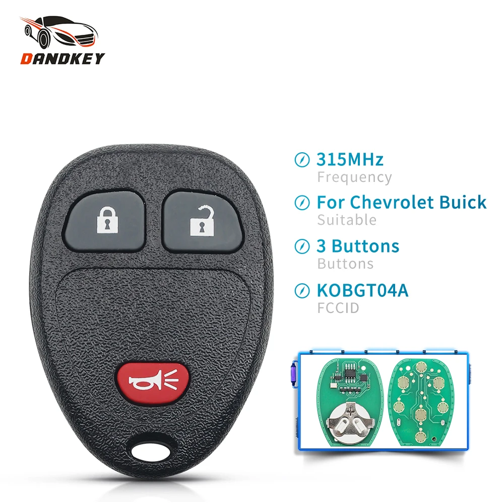 Dandkey KOBGT04A для Chevrolet Buick HHR 2006 2007 2008 2009 2010 2011 смарт 3 кнопки 315 МГц Fob | Автомобили и