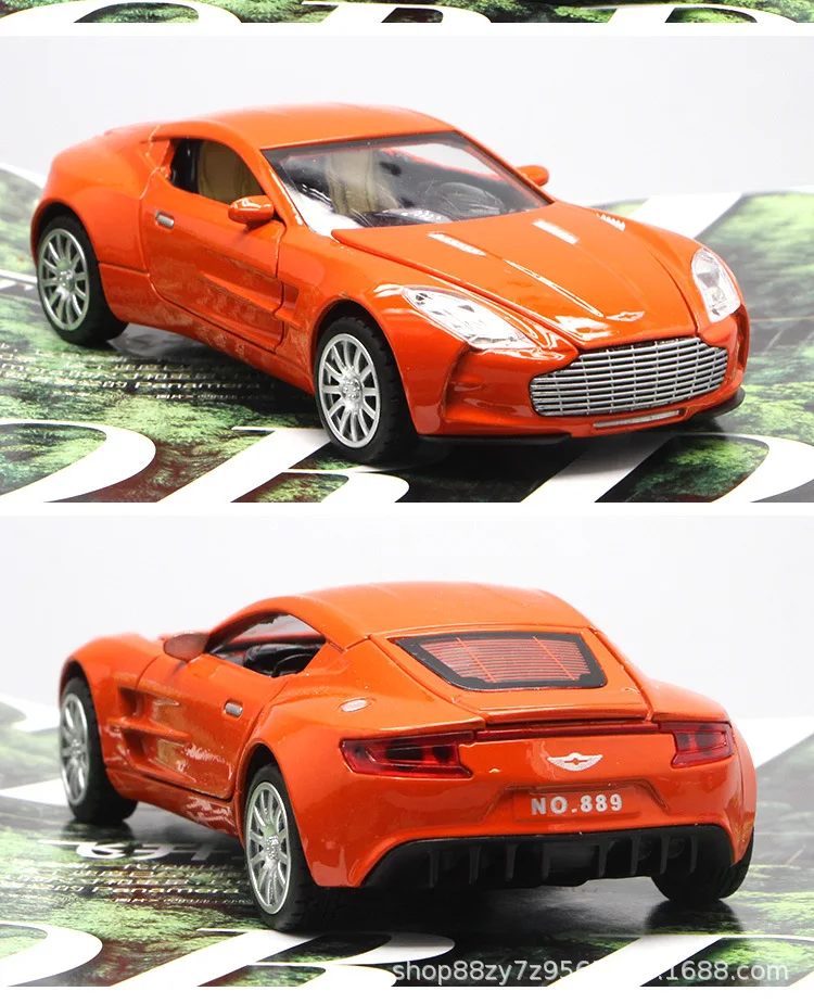 Aston Martin 1: 32 сплав модели игрушечный автомобиль Детский звук и светильник игрушка
