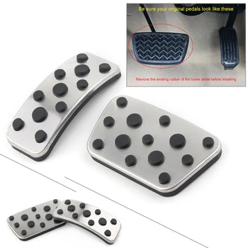 

Car Gas Brake Stainless Pedal Cover For Toyota Camry 2012-2017 Highlander 2008-2013 & For Lexus ES 2013-2018 RX 2010-2015 2Pcs