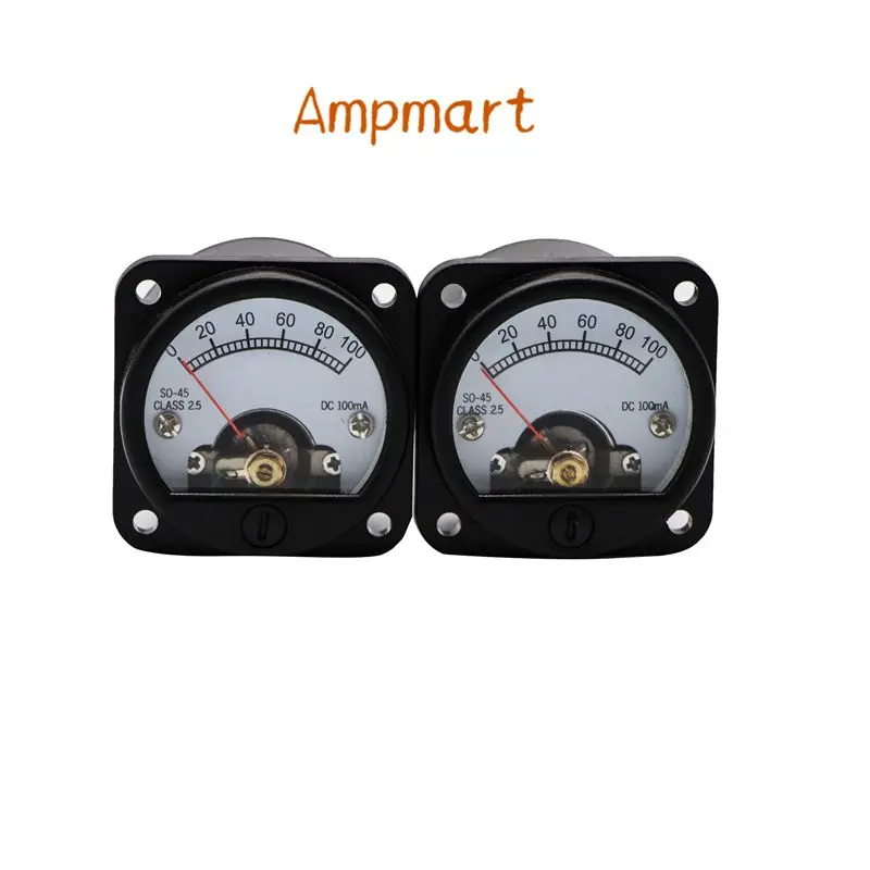 Ampmart 1 шт. 45 мм круглая подвижная катушка панель Измеритель DC100MA для 2A3 300B 6550 211 KT88 AMP