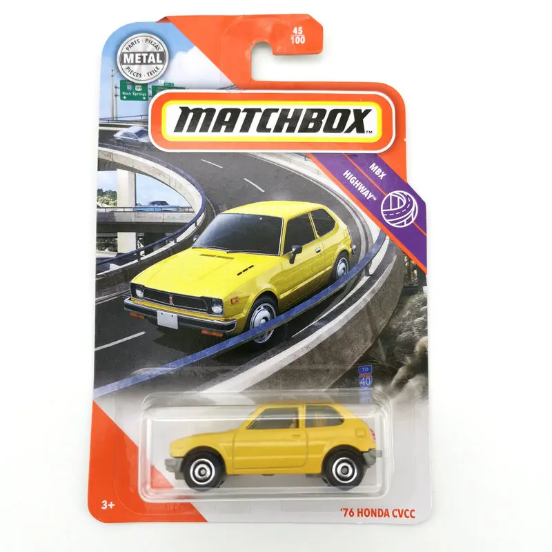 

2020 Matchbox Car 1:64 Sports car 76 HONDA CVCC Metal Material Body Race Car Collection Alloy Car Gift