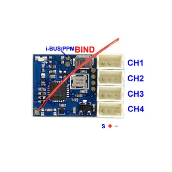 

New DasMikro 2.4GHz Micro 4CH AFHDS3 Receiver Compatible Flysky Noble NB4 Transmitter Radio for KO Propo Mini-Z AMZ RC Car Parts