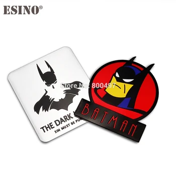 

Car Styling Super Hero Batman The Dark Knight 3D Metal Chrome Aluminium Alloy 3D Emblem Badge Sticker Decal Auto Accessory