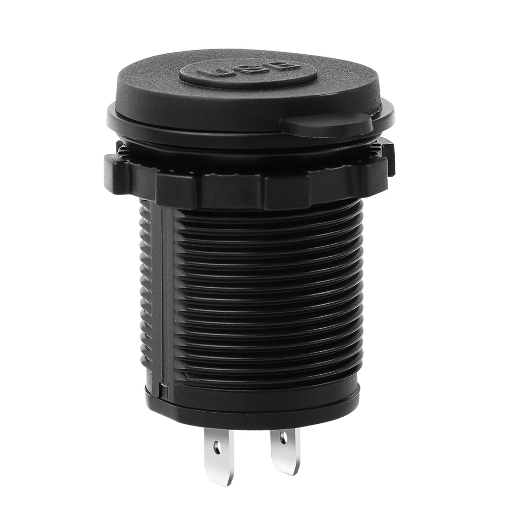 Светодиодное автомобильное зарядное устройство с двумя USB портами 12 24 В для fiat 500