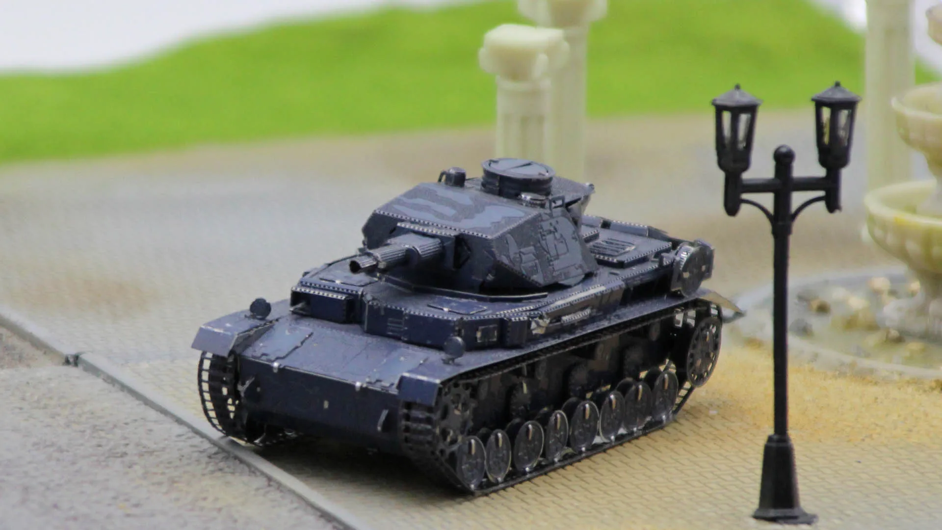 Цветная версия металла DIY Сборная модель 3D трехмерный немецкий танк Второй мировой войны