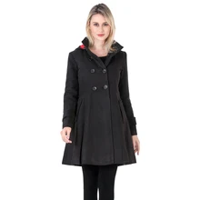 Зимнее шерстяное пальто для женщин, двубортное Свободное пальто для девочек, высокое качество, с карманами, вельветовое, средней длины, теплое платье, пальто, куртки XXL