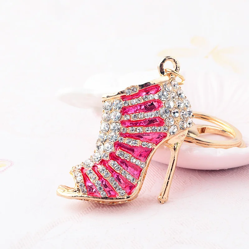 Зеленый Богиня высокий каблук брелок милый кристалл кулон творческий мешок брелок Подарочный на день рождение подарок - Цвет: Зеленый