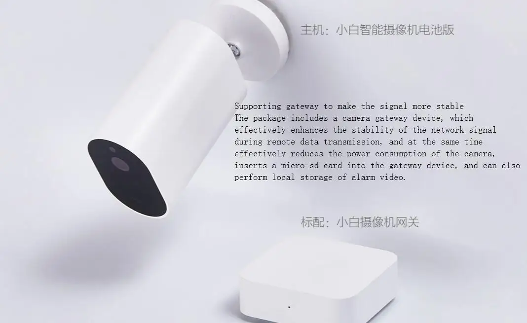 Xiaomi xiaobay Smart camera battery Edition Беспроводная установка длительный срок службы батареи IP65 пылезащитный