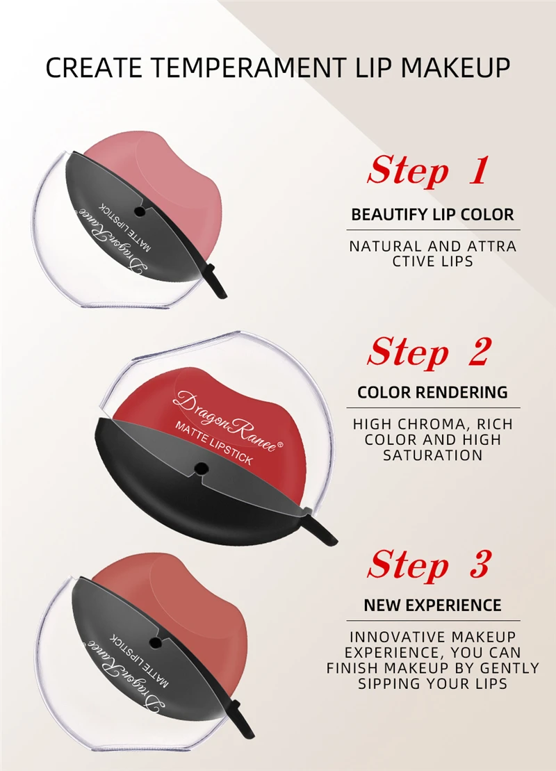 Feuchtigkeitsspendender Matter Lippenstift Wasserfest Und Langanhaltend_voghion.com