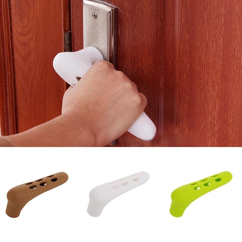 Silicone Room Door Handle Door Knob Cover Baby Child Crash Protection Pull Handle Gloves Protector Home Accessories