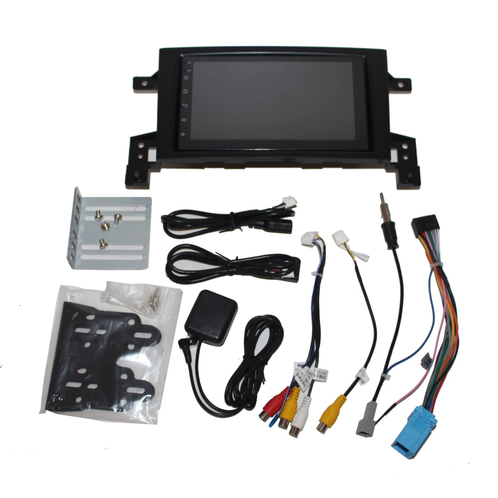 Perfect HANGXIAN 7" 2 din android 7.0 car multimedia gps navi for SUZUKI Grand Vitara Nomade 2005-2011 car dvd player car accessory 5