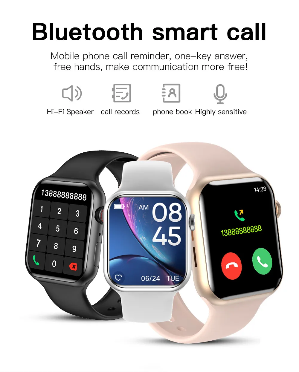 Iwo 14 U Watch 7 Series 7 Smart Watch 2021 Heart Rate Ecg Games Bluetooth Call Smartwatch Men Women Temperature Pk W27 W37 Pro