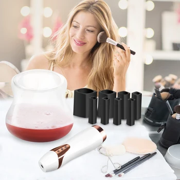 

Makeup Brush Cleaner Spinner Electric Quick Easy and Effortless Way to Clean Professional Makeup Brush Cleaning Tool