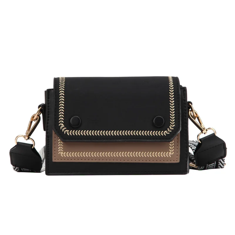 

Spring new trend fashion all-match mobile phone bag female messenger bag hit color shoulder bag female student small square bag