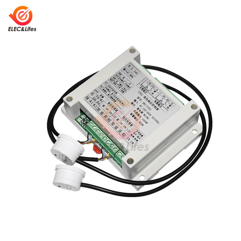 

2022 New High And Low Liquid Level Intelligent Controller With 2 Non-contact Sensor Module Automatic Control Liquid Water Level