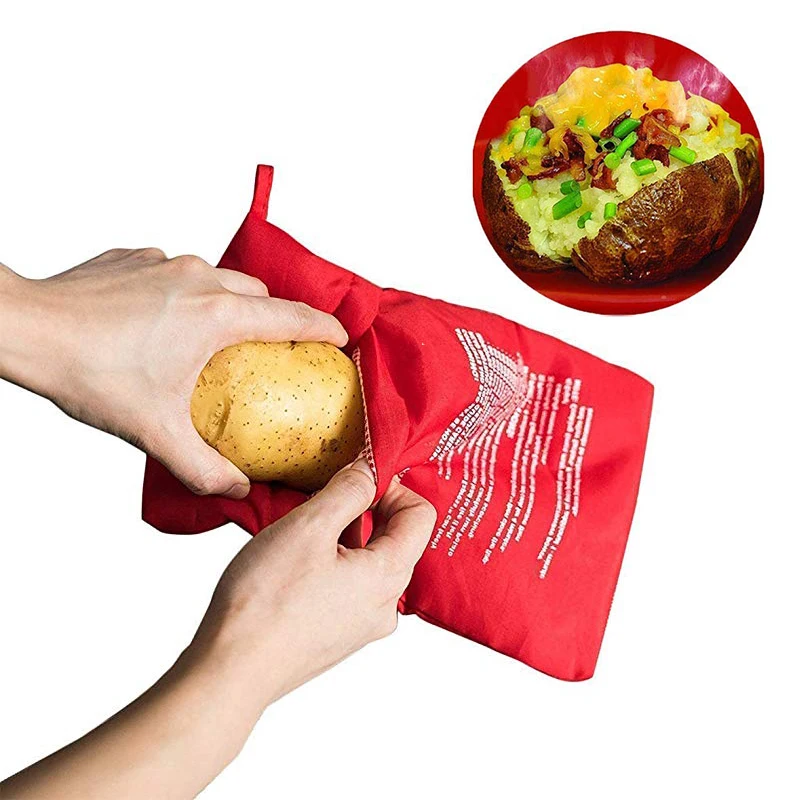Микроволновая печь для выпечки пакет для запекания картофеля моющаяся плита карман для риса легко вынос карман быстро приготовление пищи мешок кухонные инструменты для выпечки