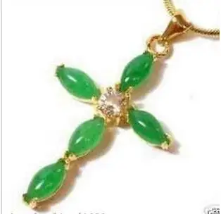 Free &gt&gt Jewelry Green Jade cross Pendant Necklace | Украшения и аксессуары