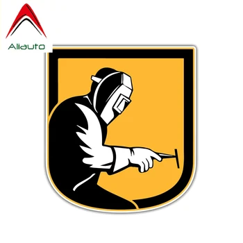 

Aliauto Funny Car Sticker Welder Helmet Hood Decoration PVC Waterproof Sunscreen Reflective Decal,12cm*13cm