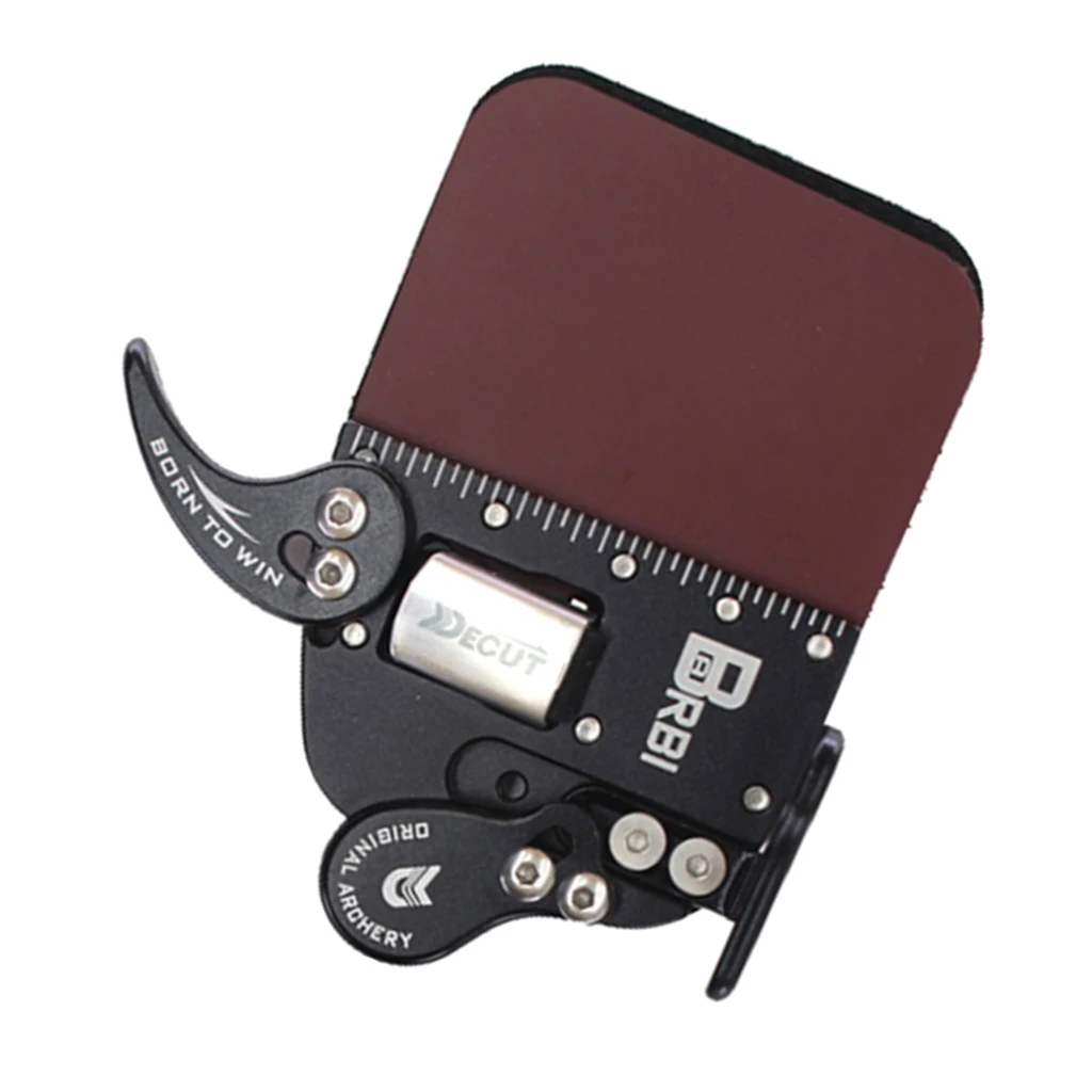 Leather Archery Finger Tab for Recurve Bows Target Hunting Finger Protector Leather Guard Gear for Right Hand