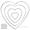 1Pc Love Heart Shape  Dream Catcher Rings Metal Craft Hoops for Dreamcatchers Wreaths Macrame Project DIY Accessories 5-20cm 2
