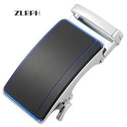 Zlrph masculino cinto de couro fivela automática mais cor ajustável couro genuíno adequado largura 3.4 3.5cm couro