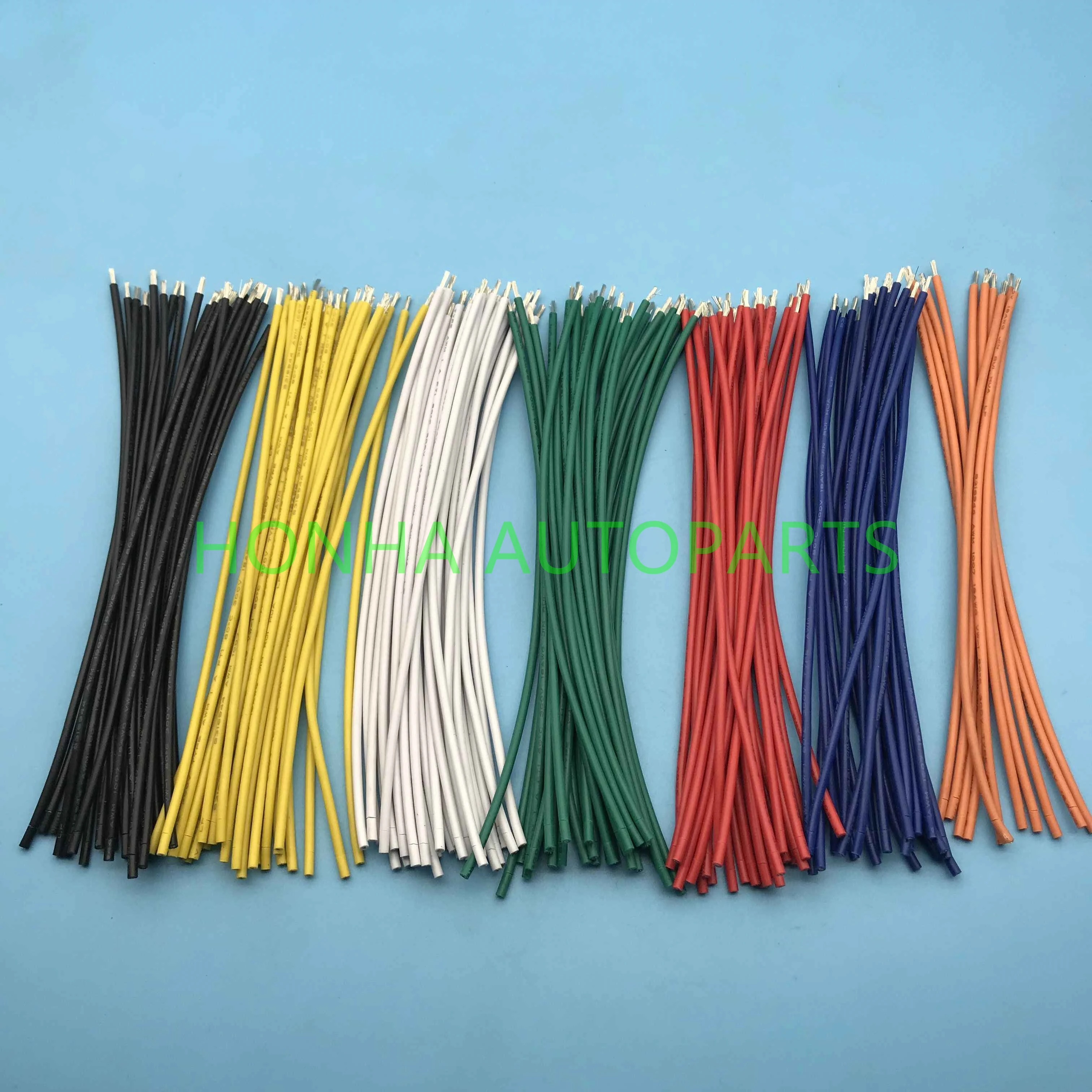 50 шт. UL1007 провод 80 ° 18AWG 15 см ПВХ электронный медный 300 в черный желтый белый