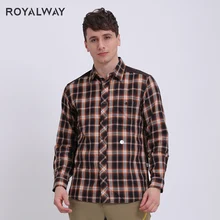 Royalway, для кемпинга, пешего туризма, мужские рубашки с длинными рукавами на осень и зиму, Классические уличные теплые рубашки с сеткой RTM1460D