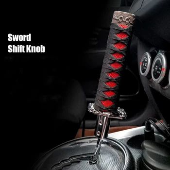 

Universal Samurai Sword Gear Shift Knob Shifter Katana Metal Black+Red 15cm/26CM for Toyota Honda Infiniti Isuzu Mazda Lexus