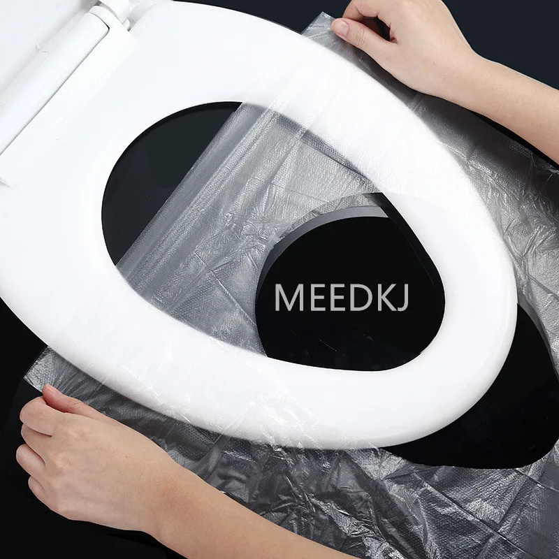 Funda desechable para asiento de inodoro, tapete de seguridad portátil, impermeable, protector para asiento de inodoro para viaje/Camping, accesorios de baño, 10 Uds.