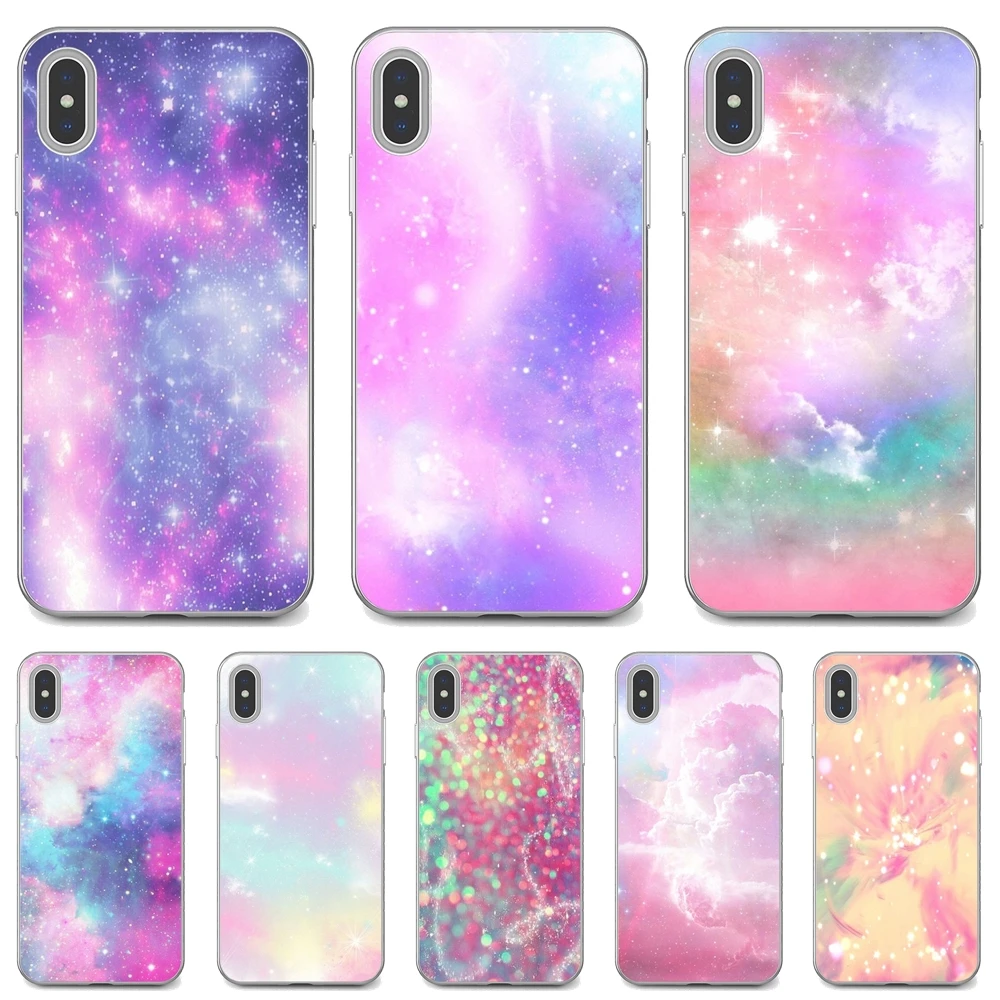 Для Apple iPhone 10 11 12 Pro Mini 4S SE 5C 6 6S 7 8 X XR XS Plus Max 2020 Rainbow-Galaxy-Starry-sky-Space мягкие чехлы |