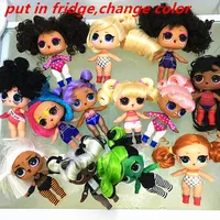 Collection série 5 Hairgoals changement de couleur 8 cm grande soeur cheveux poupées Lols Bhaddie poupée ensemble éclaboussures ensemble enfants jouant jouet cadeau 6