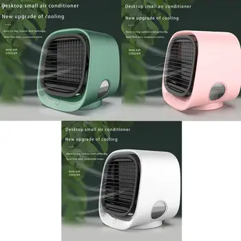 

Air Cooler Fan Mini Desktop Air Conditioner with Night Light Mini USB Water Cooling Fan Humidifier Purifier