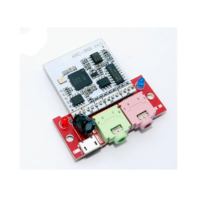 

A5-- For bluetooth 4.0 Audio Module CSR8630 KRC-86B Wireless Stereo Receiver Micro USB 3.5MM Speaker Amplifier Sound Senser