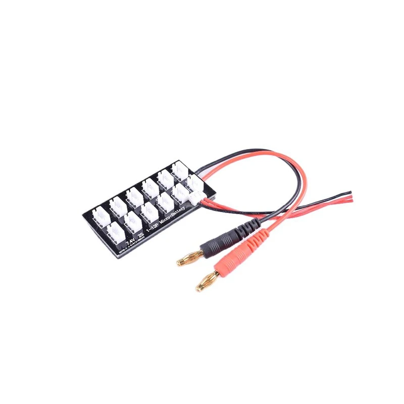2S Parallel Charge Board 7.4V JST PH2.0 with 4.0mm Banana Plug LiPo Battery for Balance Charger Imax B6|Детали и аксессуары| |
