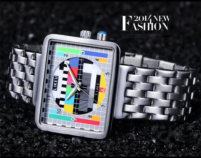 2021 new TV watch male and female luminous creative personality female watch student fashion electronic quartz watch