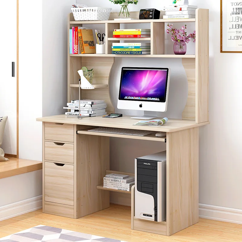 

On Behalf of Desktop Computer Desk Bookshelf Combination for Home & Office Use Table Minimalist Modern Multi-functional Writing